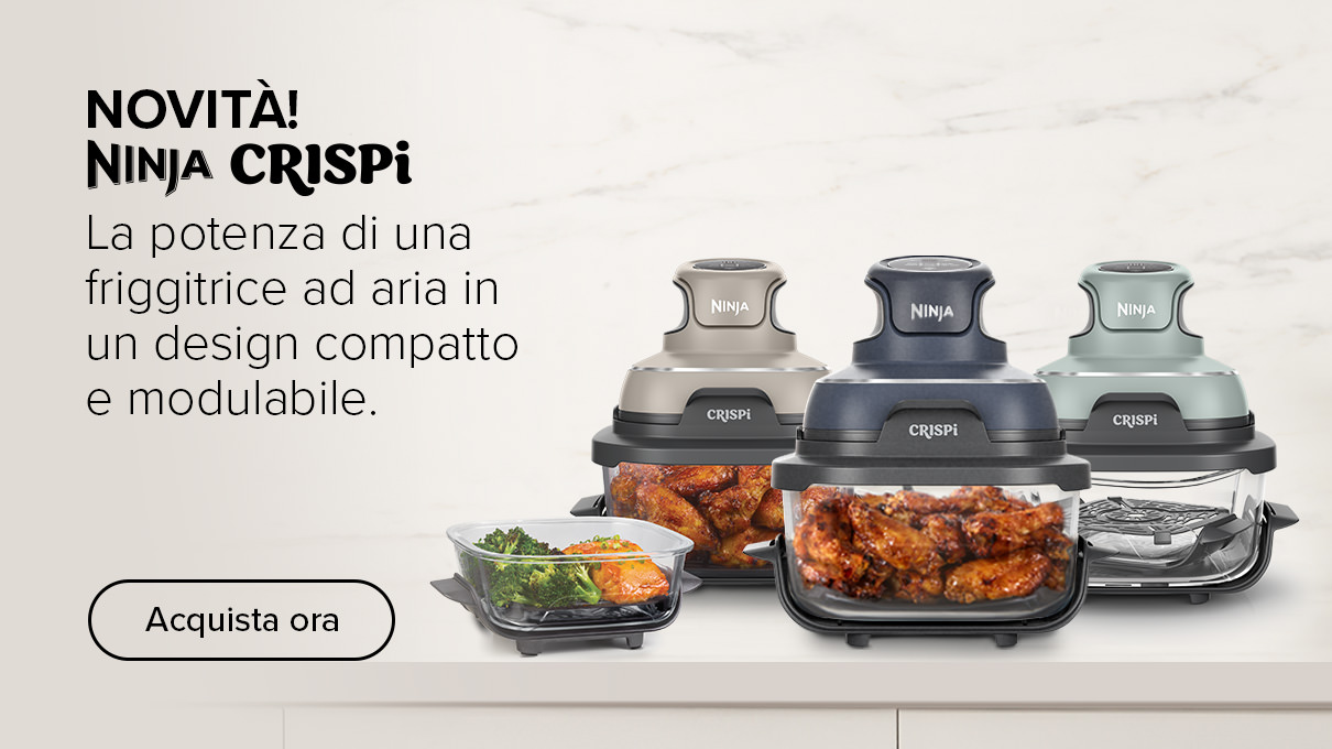 Friggitrice ad aria portatile 4 in 1 in vetro Ninja CRISPi